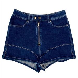 Divided by H&M Exposed Zip Fly Denim Shorts